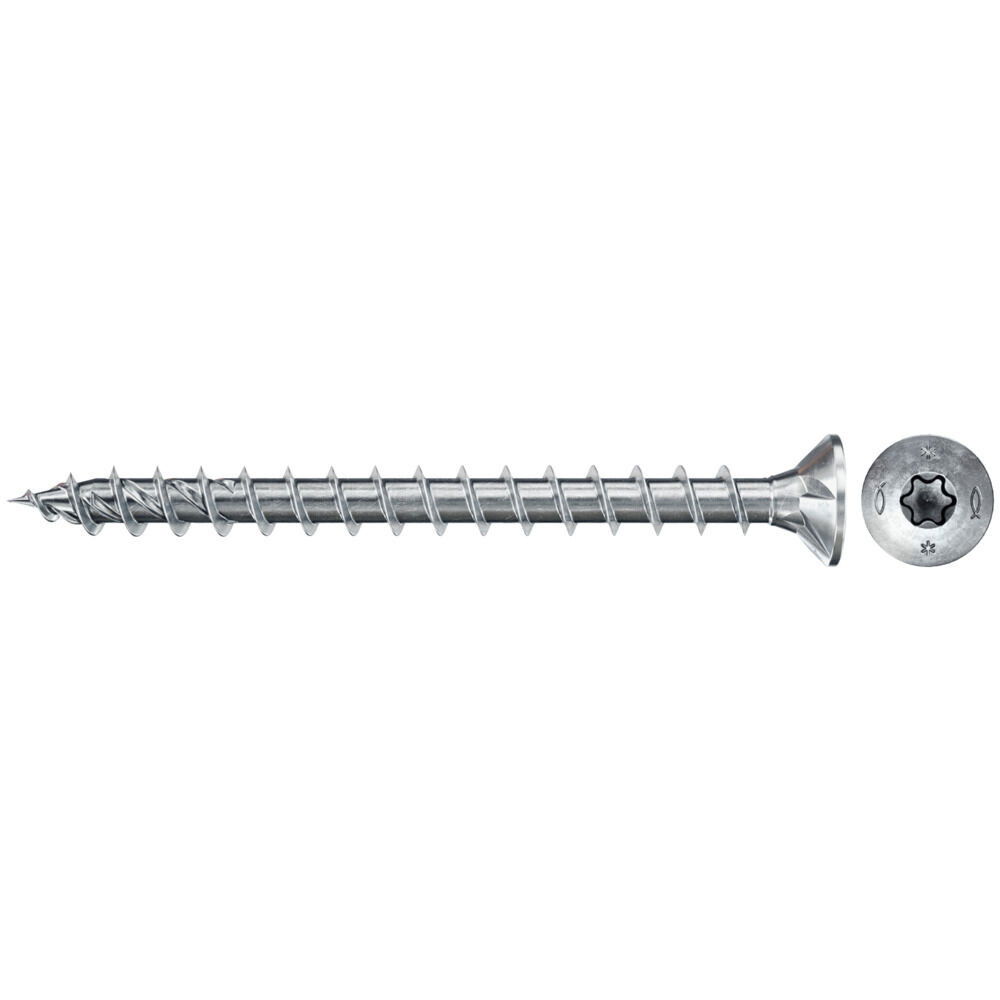 Fischer FPF II CTF 3.5 x 30 BC 1000 süllyesztett fejű, kékre horganyzott, végigmenetes forgácslapcsavar TX behajtással, 1000 db/csomag termék fő termékképe