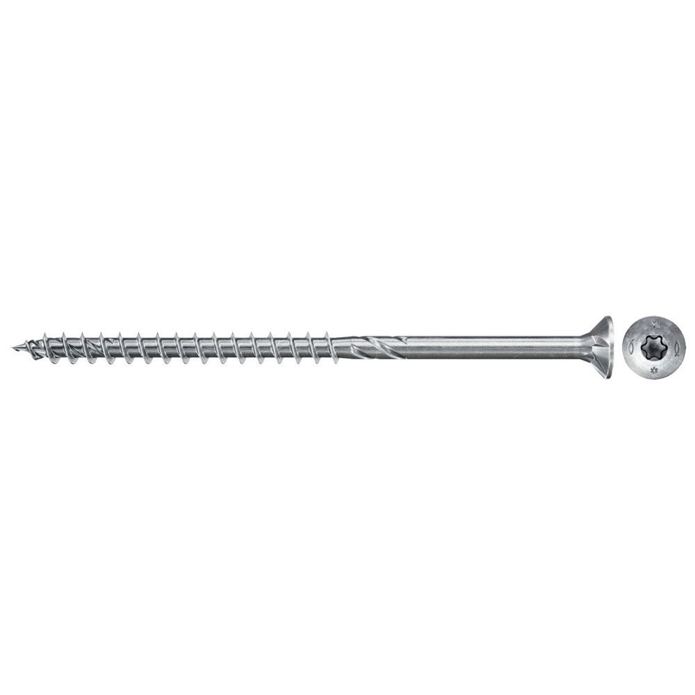 Fischer FPF II CTP 5.0 x 110 BC 200 süllyesztett fejű, kékre horganyzott forgácslapcsavar részmenettel, TX behajtással, 200 db/csomag termék fő termékképe