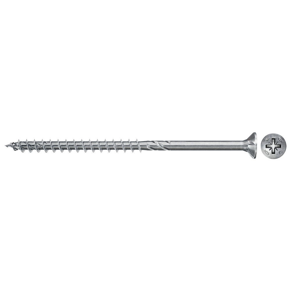 Fischer FPF II CZP 4.0 x 50 BC 500 süllyesztett fejű, kékre horganyzott csavar részmenettel, PZ behajtással, 500 db/csomag termék fő termékképe