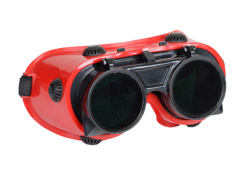 IWELD Lánghegesztő védőszemüveg felnyitható műanyag DIN5 (piros) termék fő termékképe