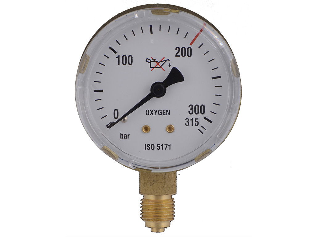 IWELD Manométer oxigén 315/200 bar 63mm termék fő termékképe