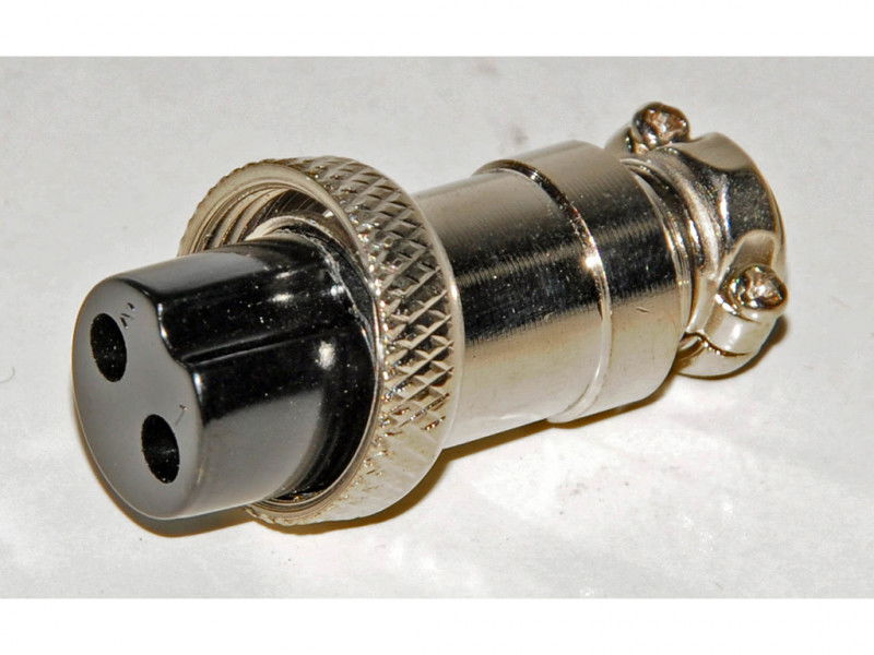 IWELD 2 pólusú vezérlőkábel csatlakozó dugó (ezüst) termék fő termékképe