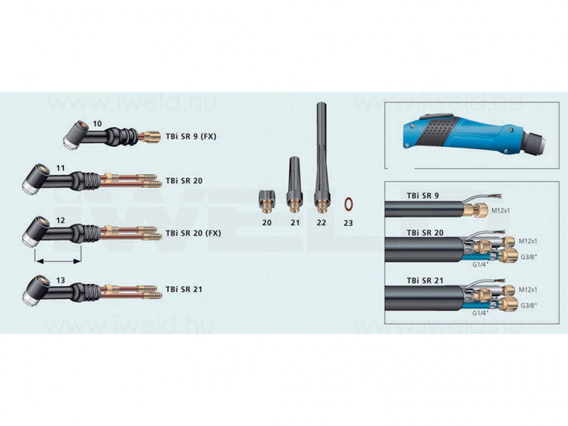 IWELD TBi SR9-hez flexibilis fej termék fő termékképe