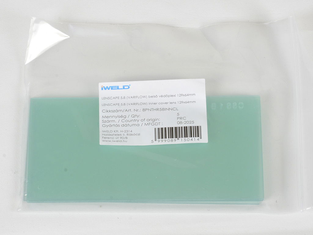 IWELD PANTHER LENSCAPE 5.8 (VARIFLOW) belső védőplexi 129x64mm termék fő termékképe