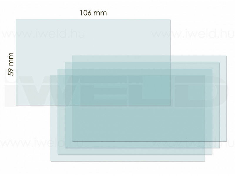 IWELD FANTOM 4 belső védőplexi 105x59mm termék fő termékképe