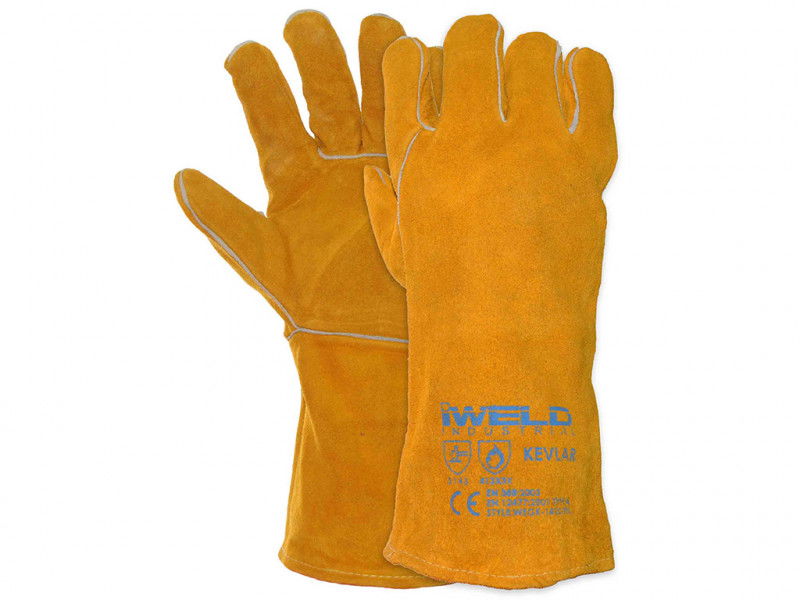 IWELD ALUKEVLAR Hegesztő védőkesztyű, bélelt, ALUMINIZÁLT kézháttal 14" termék fő termékképe