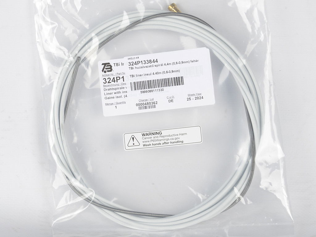 IWELD TBi huzalvezető spirál 4,4m (0,6-0,9mm) fehér termék fő termékképe