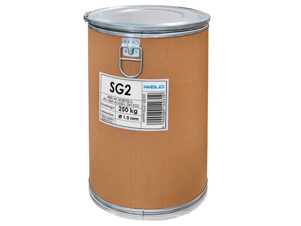 IWELD Hegesztő huzal SG2 hordós 1,0mm/250kg ER70S-6 termék fő termékképe